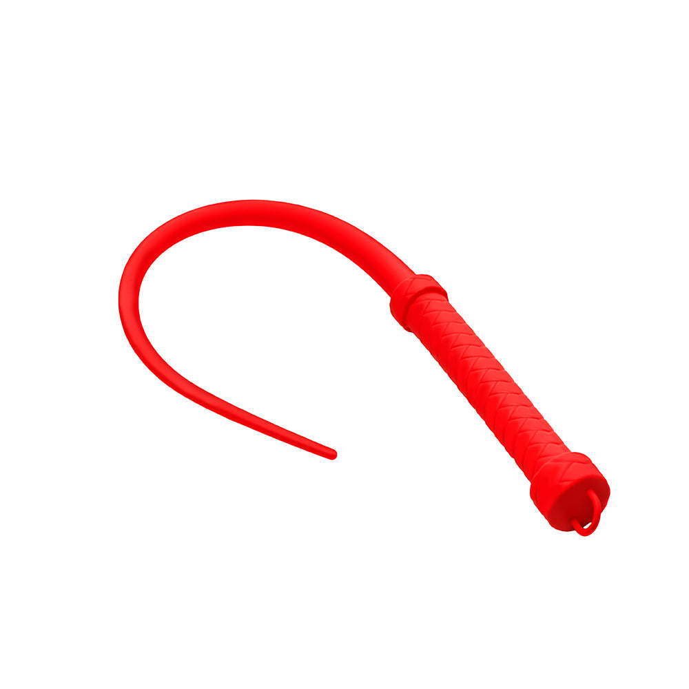 Master Series Viper Tail Silicone Whip Red - Tophatter Daily Deals