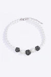 Rose Beaded Lobster Clasp Necklace Necklaces - Tophatter Daily Deals