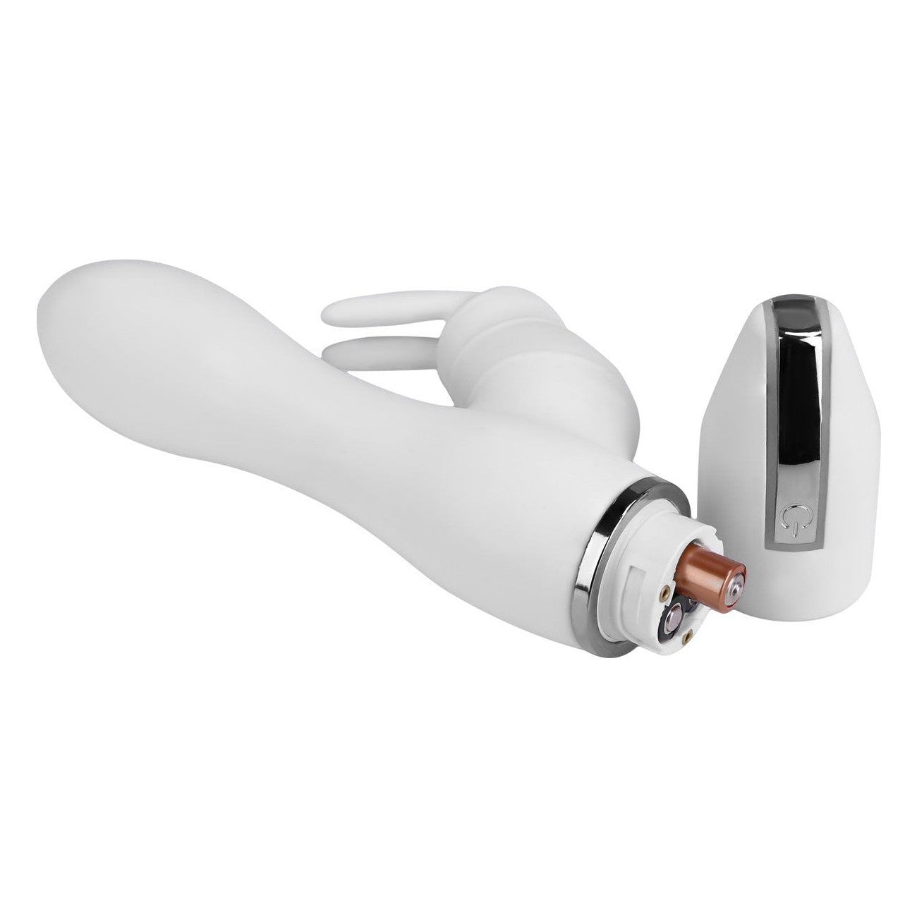 Crazy Performer Smooth Rabbit Vibrator 7" in White Clitoral G-Spot Vibrator - Tophatter Daily Deals
