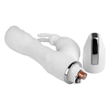 Crazy Performer Ripple Rabbit Vibrator 7" in White Clitoral G-Spot Vibrator - Tophatter Daily Deals