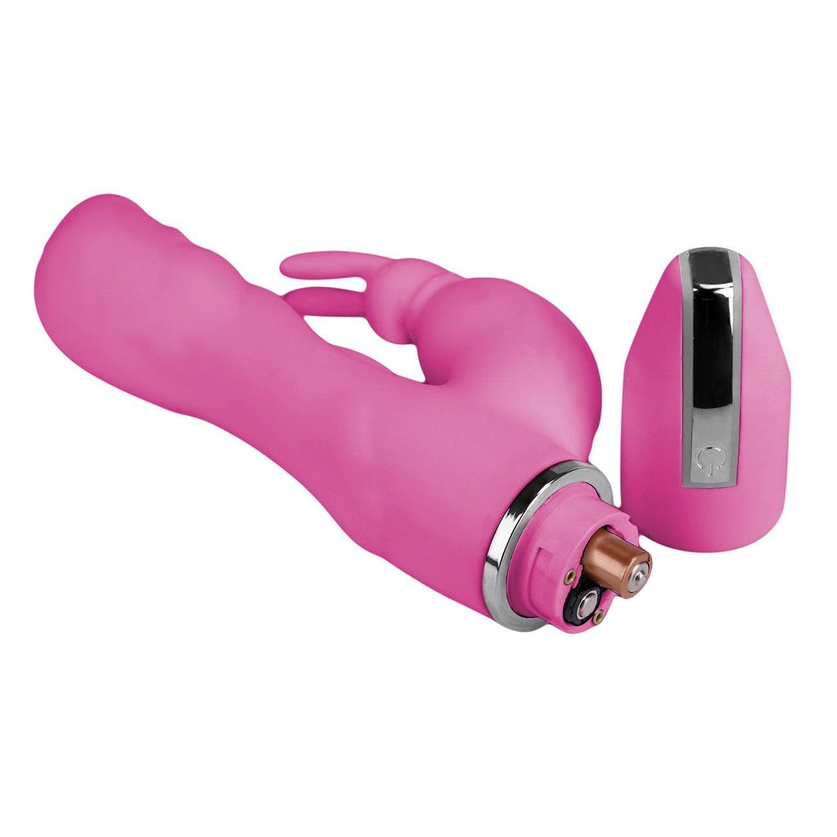 Crazy Performer Ripple Rabbit Vibrator 7" in Pink Clitoral G-Spot Vibrator - Tophatter Daily Deals