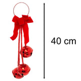 Extra Large Red Christmas Jingle Bells Door Hanger | Christmas Bells Doorhanger Jingle Bell Garland Hanging Decoration | Giant Door Knob Bells Christmas Ornament Bells - Tophatter Daily Deals