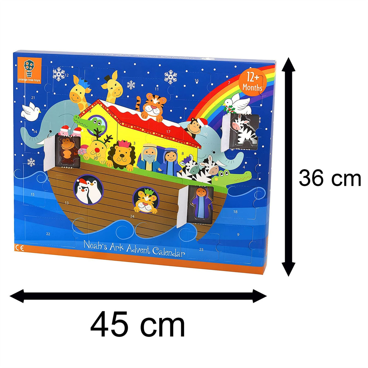 Children's Wooden Noah's Ark Christmas Advent Calendar | Wood Advent Calendar Advent Calendar For Kids | Noah's Ark Playset Advent Calendar Advent Calendar - Tophatter Daily Deals