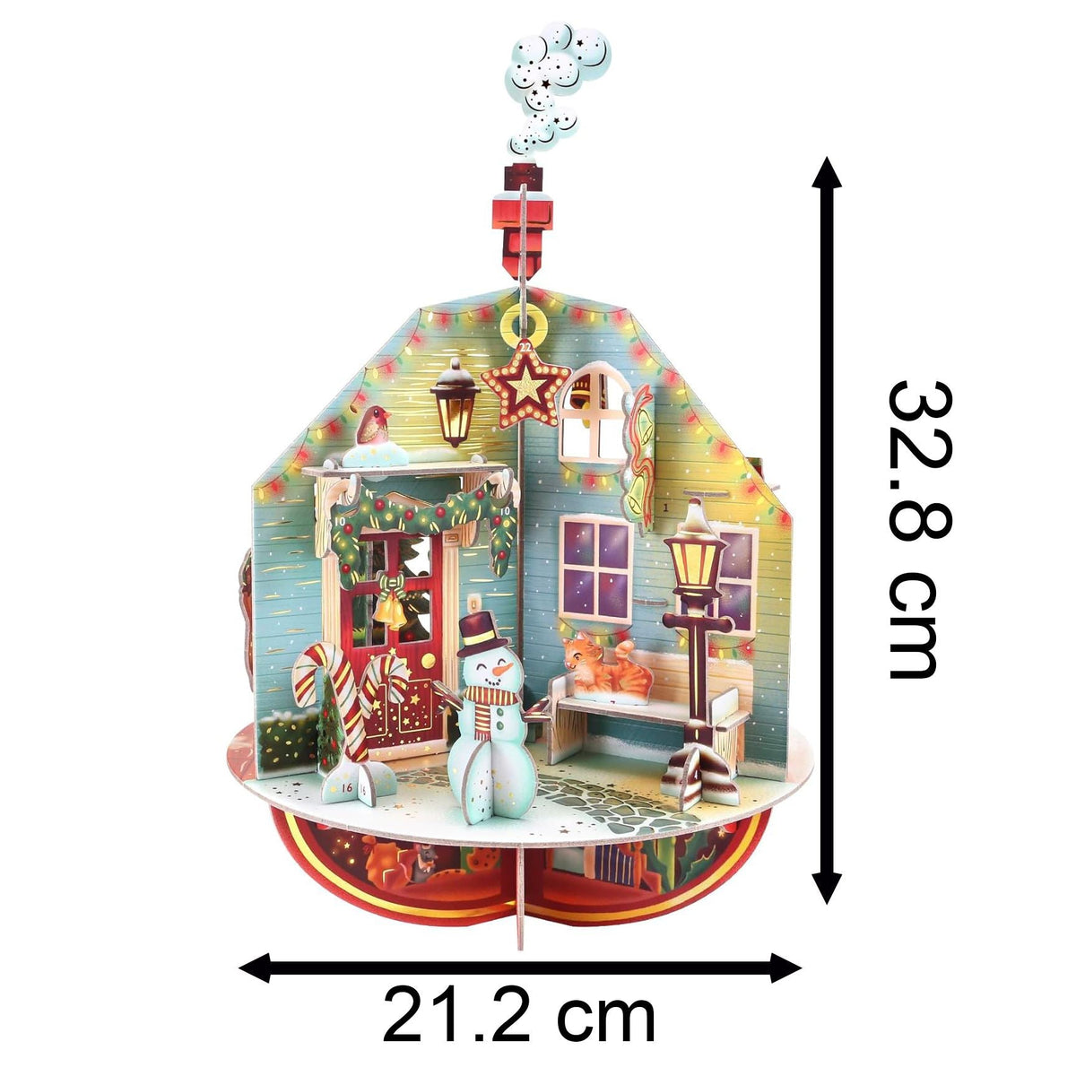 3D Deck the Halls Christmas Advent Calendar Pop-Up Pirouette Countdown Calendar Advent Calendar - Tophatter Daily Deals