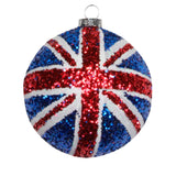 Union Jack Bauble, Gisela Graham Sparkling Union Flag Christmas Decoration 8cm Baubles - Tophatter Daily Deals