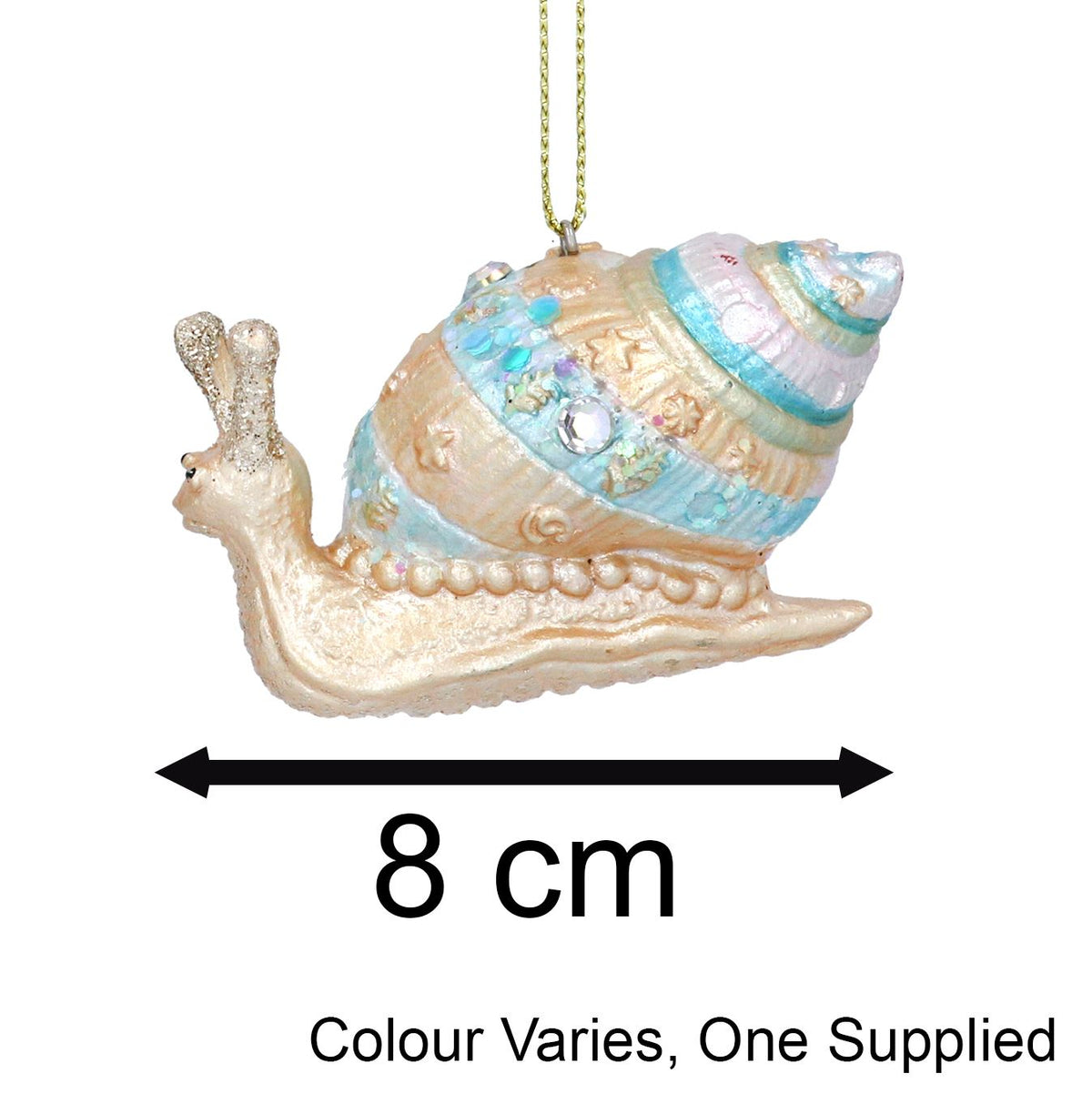 Sea Snail Christmas Bauble | Under the Sea Snail Christmas Tree Ornament - 8cm Baubles - Tophatter Daily Deals