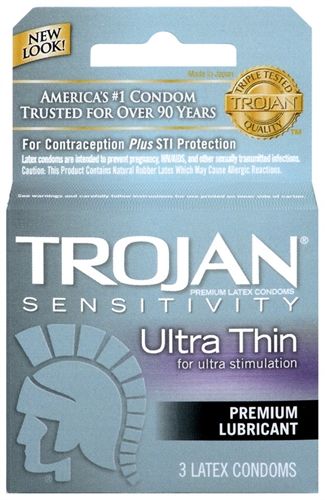 Trojan Sensitivity Ultra Thin Lubricated Condoms - 12 Pack > Essentials > Condoms - Tophatter Daily Deals