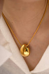 18K Gold-Plated Stainless Steel Lobster Clasp Necklace Necklaces - Tophatter Daily Deals