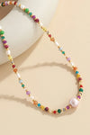 Multicolored Bead Necklace Multicolor One Size Necklaces - Tophatter Daily Deals