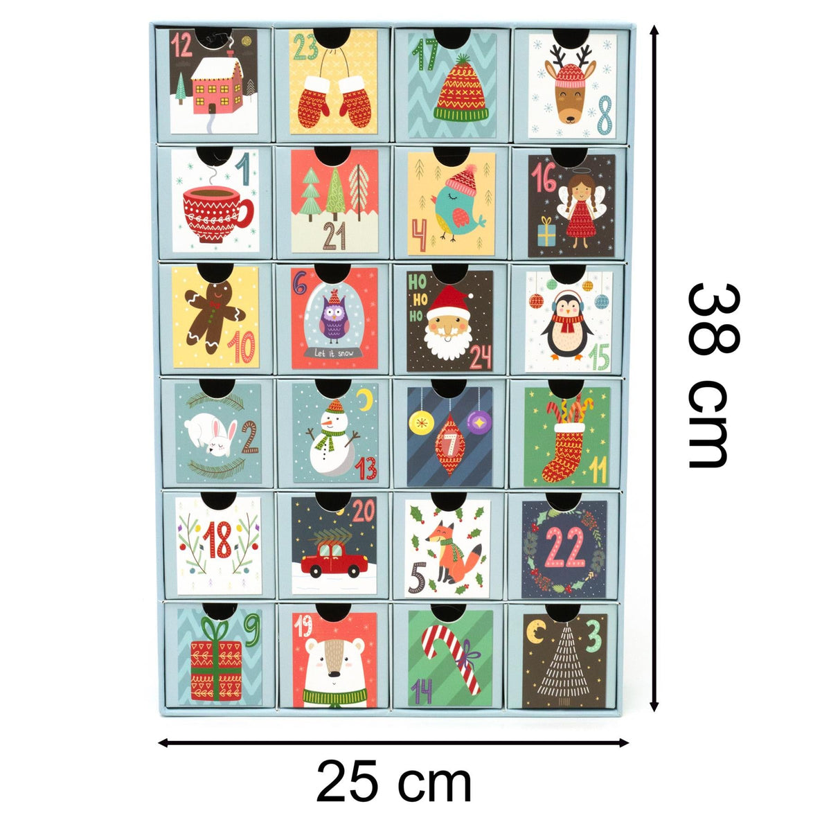 Childrens Christmas Advent Calendar | 24-Drawer Fill-Your-Own Advent Calendar Advent Calendar - Tophatter Daily Deals