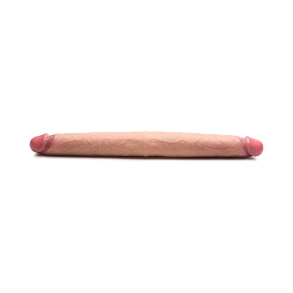 JOCK Real Skin 15.75 in. Double Dildo Medium - Tophatter Daily Deals