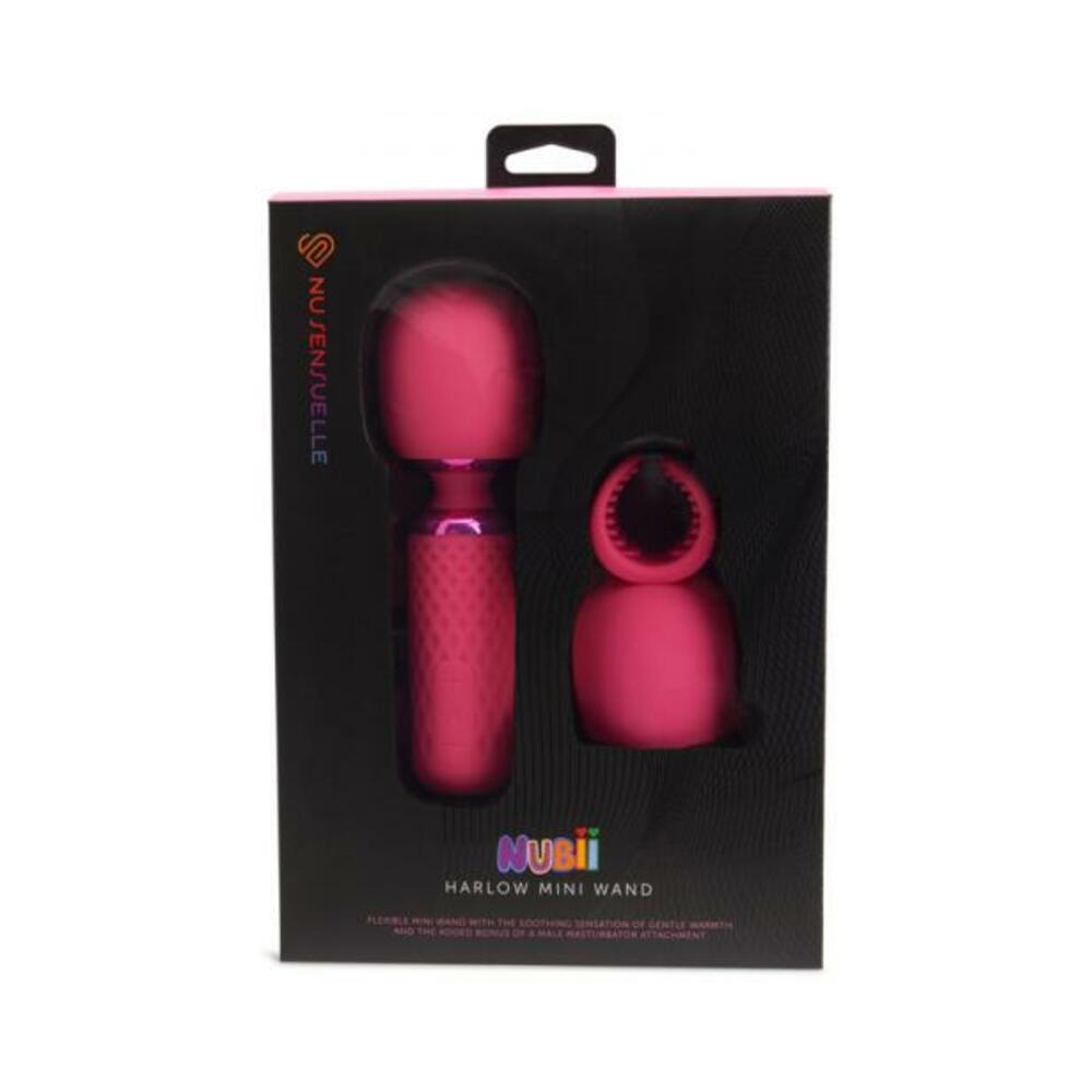 Nu Sensuelle Harlow Nubii Mini Wand W/ Masturbator Pink - Wholesale Prices (Limited Deals)