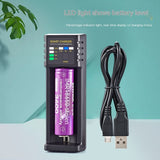 18650 Charger 4 Slot USB Lithium Ion 37V Battery Aani-mh 12V Battery High Current 2A Charging Case Single slot 18650style 0 - Tophatter Daily Deals