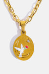 Stainless Steel 18K Gold-Plated Necklace Necklaces - Tophatter Daily Deals