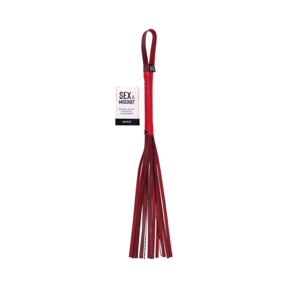 Sex & Mischief Ex's & Oh's Crystal Flogger - Tophatter Daily Deals