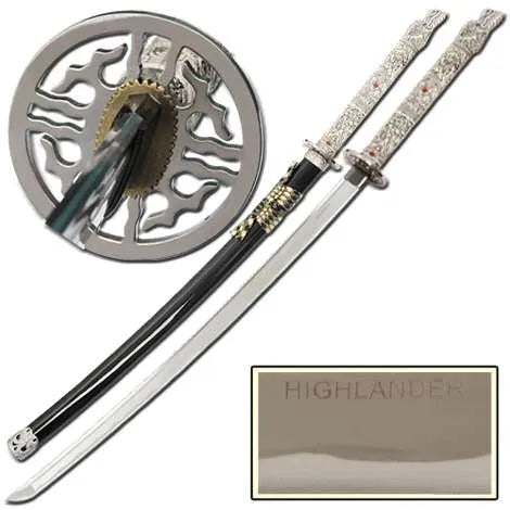Highlander Duncan MacLeod Handmade Full Tang Dragon Katana - Tophatter Daily Deals
