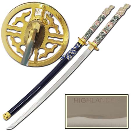 Highlander Connor Macleod Handmade Dragon Katana Sword - TOPHATTER'S ARMORY DEALS Collectible Weapons - Tophatter Daily Deals