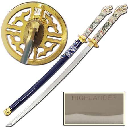 Handmade Highlander Connor Full Tang MacLeod Katana Sword - TOPHATTER'S ARMORY DEALS Collectible Weapons - Tophatter Daily Deals
