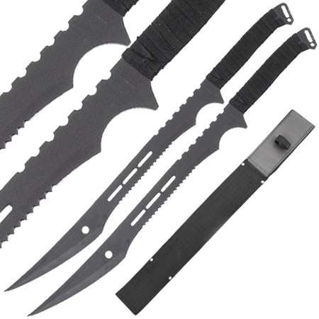 Double Trouble Covert Ninja Sword Set - TOPHATTER'S ARMORY DEALS Collectible Weapons - Tophatter Daily Deals