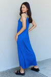 Ninexis Good Energy Full Size Cami Side Slit Maxi Dress in Royal Blue Casual Dresses - Tophatter Daily Deals