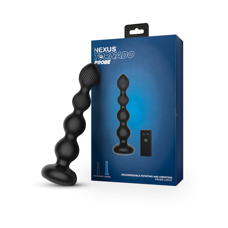 Nexus Tornado Probe Large Rotating and Vibrating Probe with Remote Control - Tophatter Daily Deals