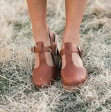 Block heel sandals women's shoes Brown 0 - Tophatter Daily Deals