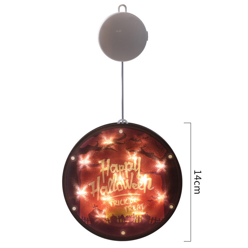 Halloween LED Lantern 160mm PVC Decor, IP44 Spooky Glow 2 Style 3D Changing Face Moving Picture Frame - Tophatter Daily Deals