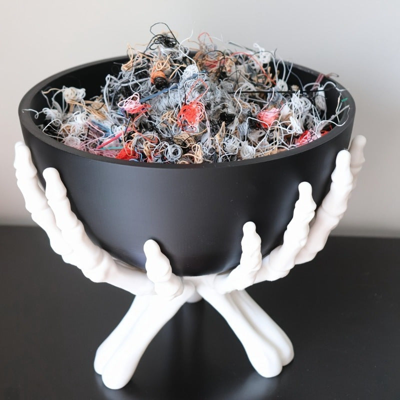 Skull Hand Bowl Holder Halloween Candy Dish Halloween - Tophatter Daily Deals