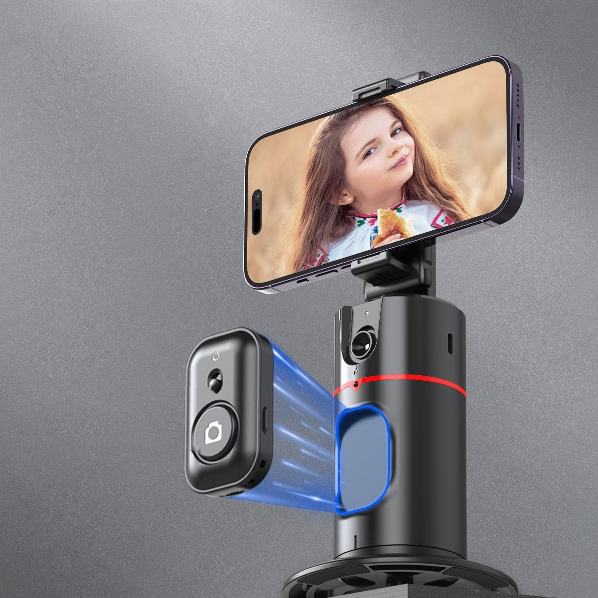 360 Degree Intelligent AI Facial Recognition Tracking And Tracking Stabilizer 0 - Tophatter Daily Deals