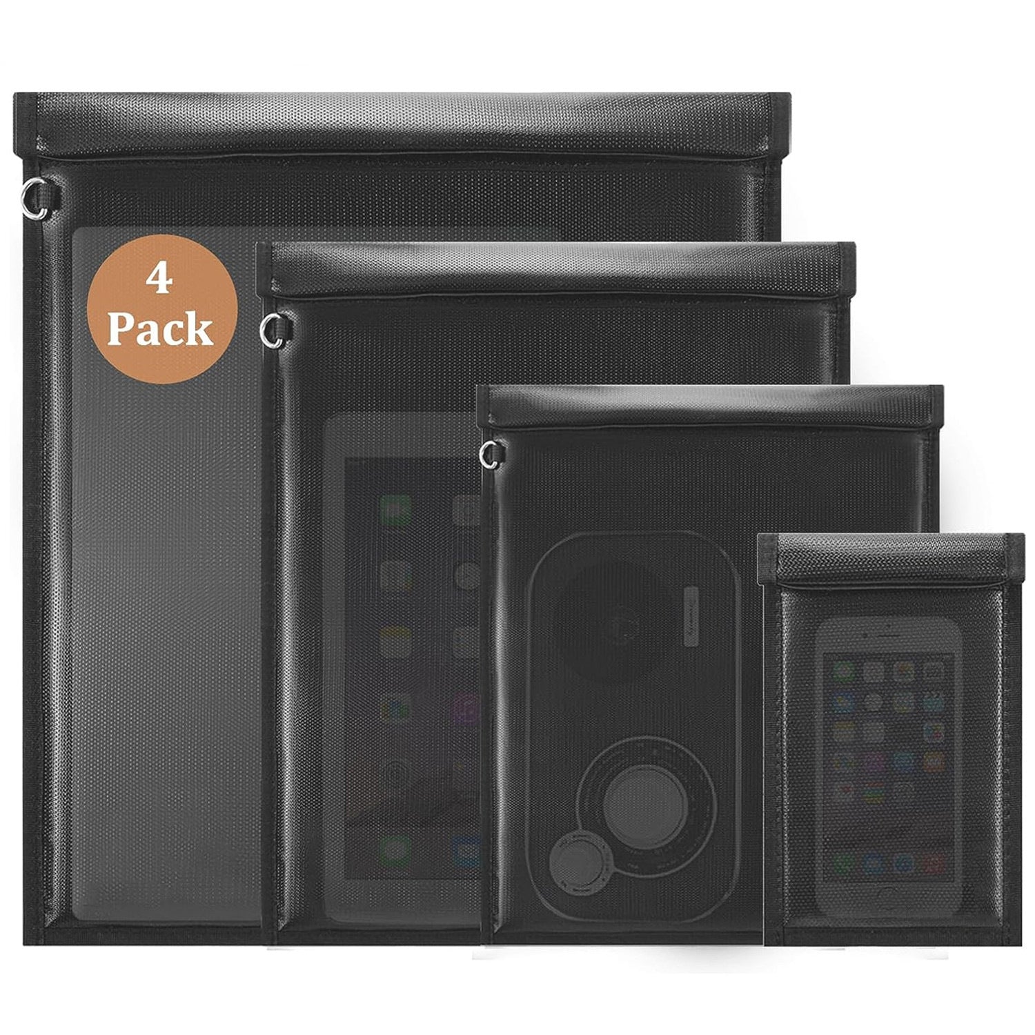 Anti-theft Anti-tracking Waterproof And Fireproof Shielding Sleeve Black Suit 0 - Tophatter Daily Deals
