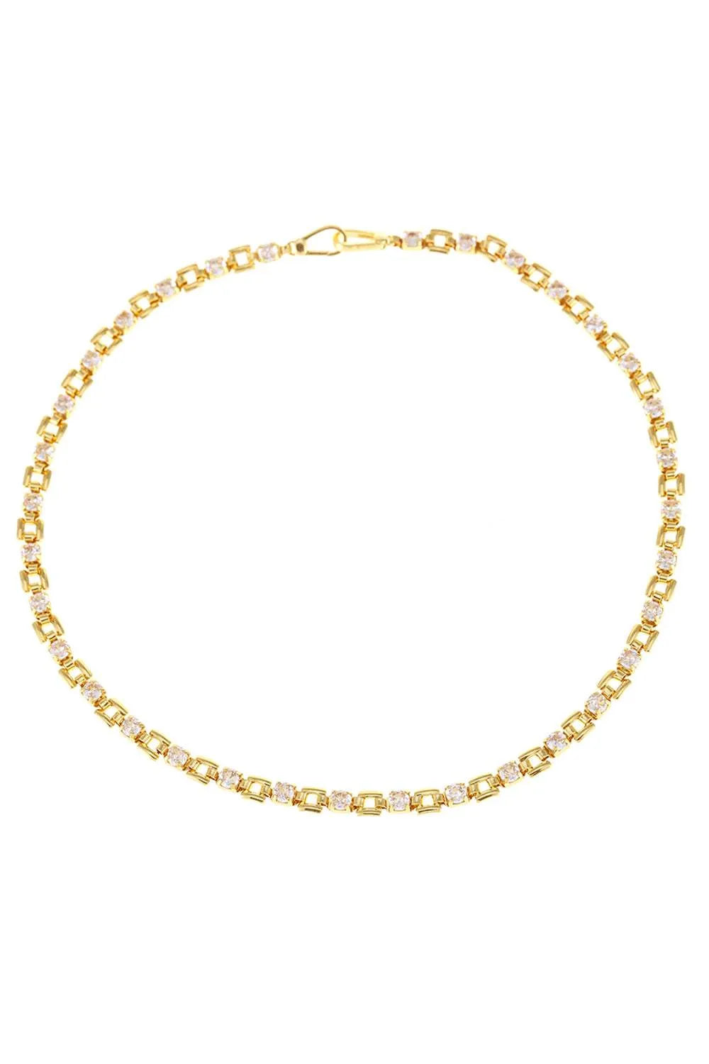 Zircon Decor Copper Necklace Necklaces - Tophatter Daily Deals