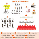94-Piece: Fishing Lures Kit Soft Plastic Fishing Baits Set Outdoor Recreation - Tophatter Daily Deals