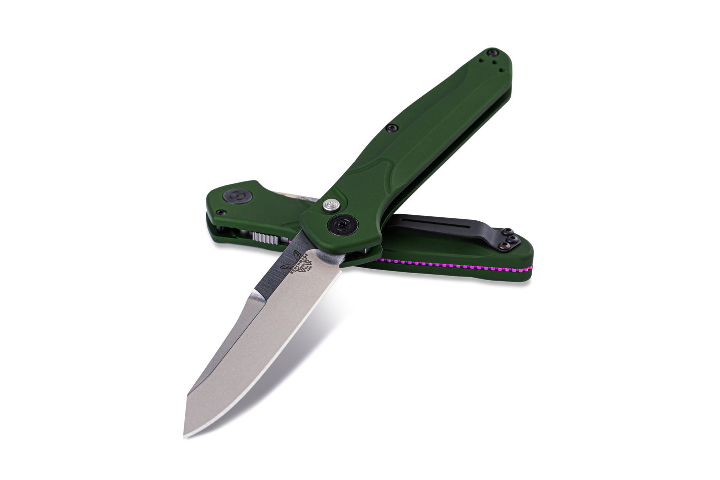 Benchmade 9400 Auto Osborne - Green Aluminum Handle - Plain S30V Blade Knives - Tophatter Daily Deals