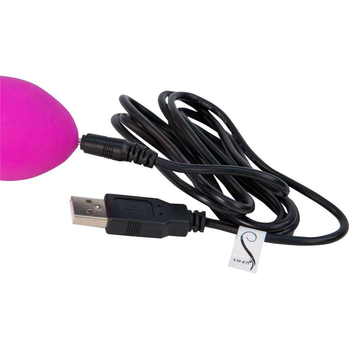 Swan Kiss Squeeze Control Clitoral Vibrator in Pink Vibrator - Tophatter Daily Deals