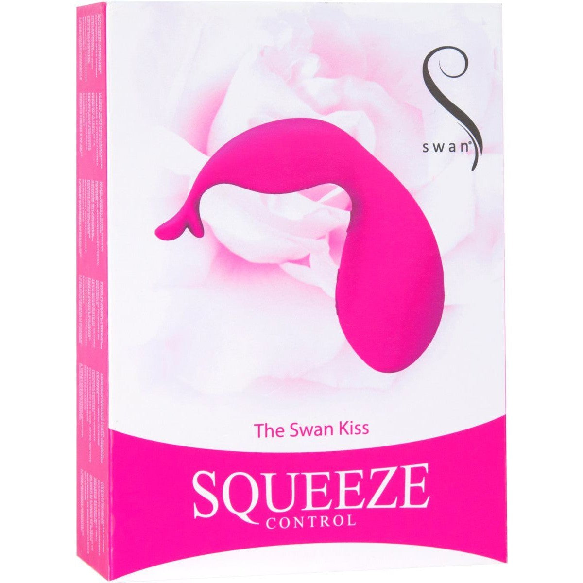 Swan Kiss Squeeze Control Clitoral Vibrator in Pink Vibrator - Tophatter Daily Deals