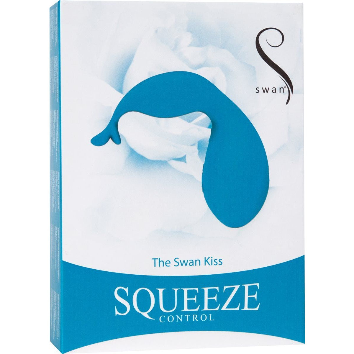 Swan Kiss Squeeze Control Clitoral Vibrator in Teal Vibrator - Tophatter Daily Deals