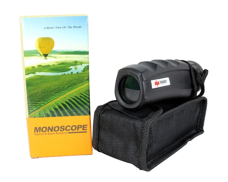 10X25 Perrini Black Monocular - Tophatter Daily Deals