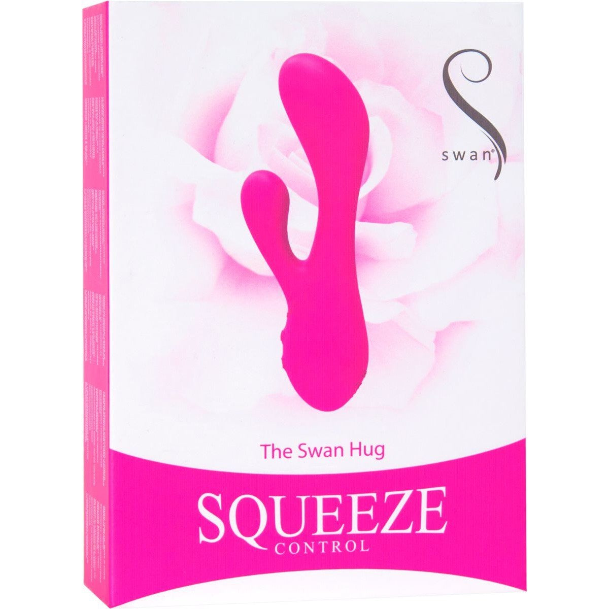 Swan Hug Squeeze Control Rabbit Vibrator in Pink Rabbit Vibrator - Tophatter Daily Deals