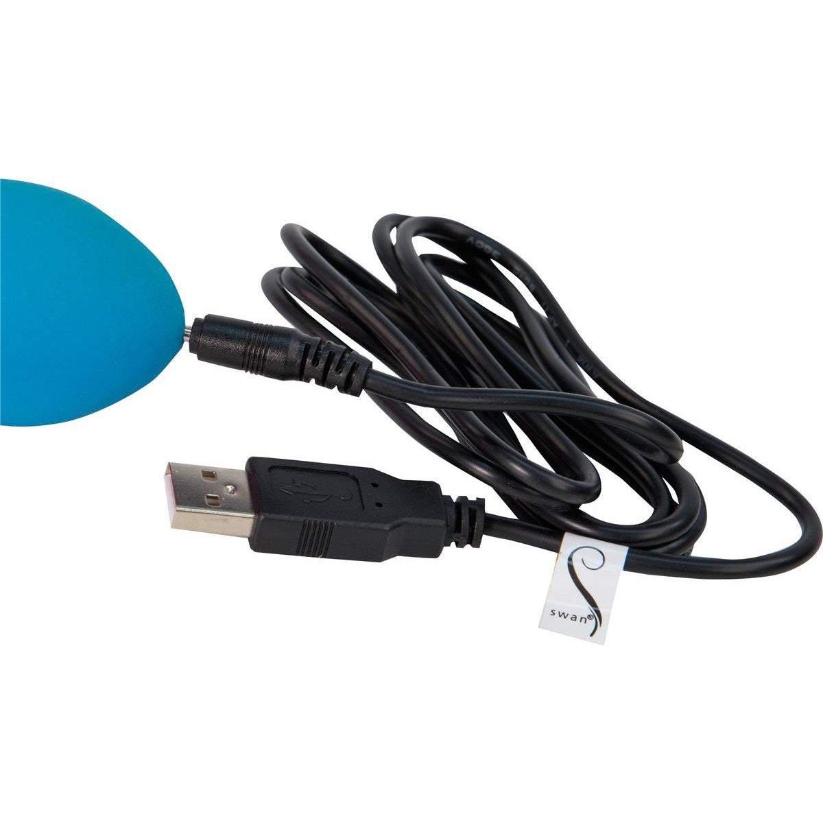 Swan Hug Squeeze Control Rabbit Vibrator in Teal Rabbit Vibrator - Tophatter Daily Deals
