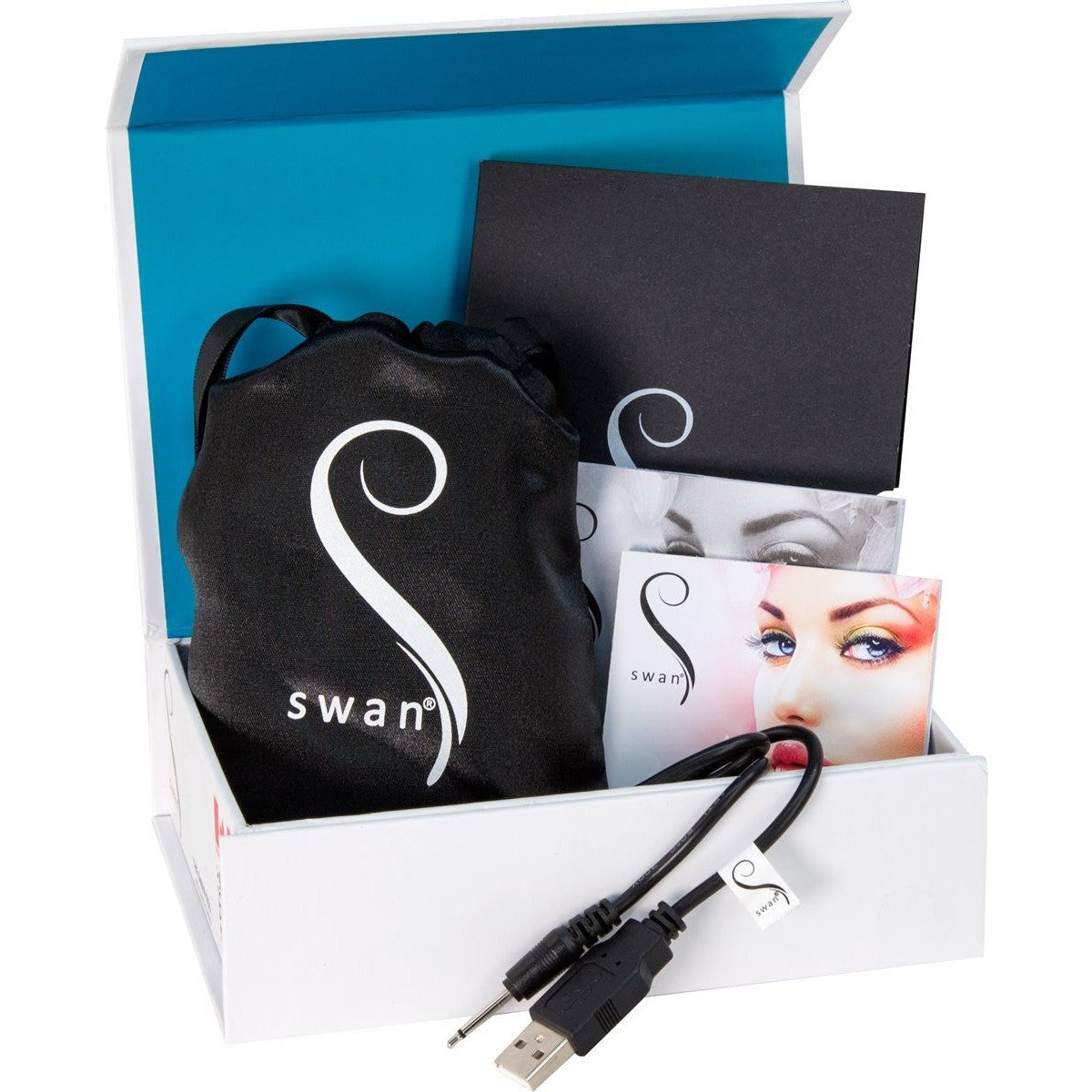 Swan Hug Squeeze Control Rabbit Vibrator in Teal Rabbit Vibrator - Tophatter Daily Deals