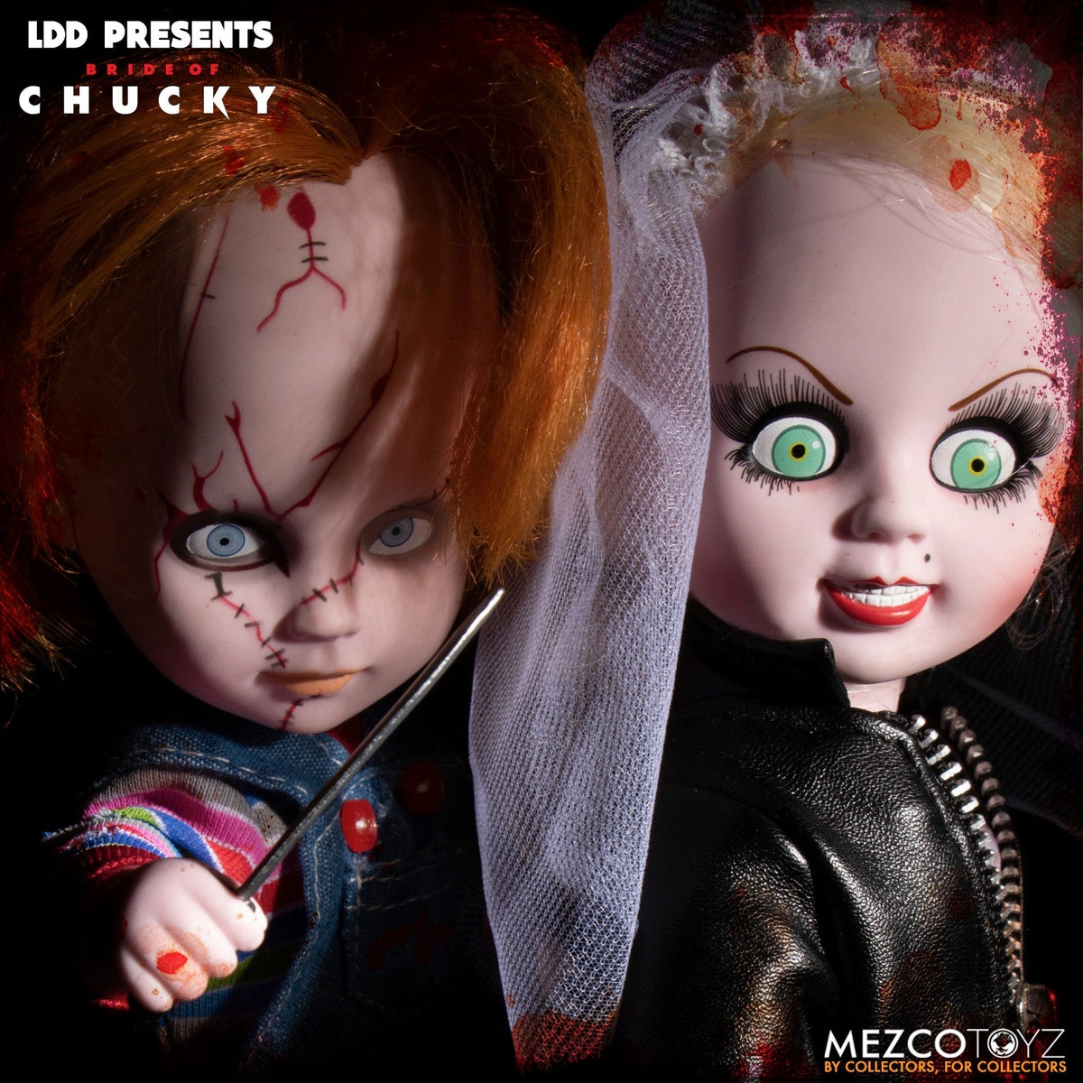 Bride Of Chucky - Living Dead Dolls Presents Chucky and Tiffany Collectible Doll - Tophatter Daily Deals