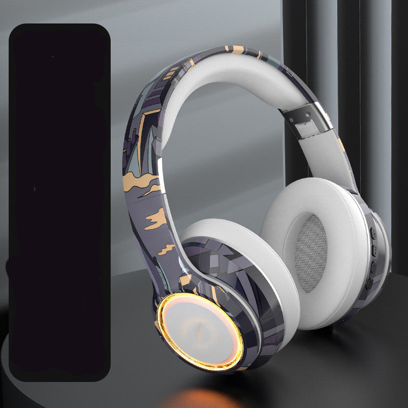 Bluetooth Headphones 5.2 Pluggable Illumination White 0 - Tophatter Daily Deals