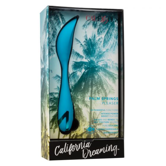 California Dreaming Palm Springs Pleaser Vibe in Blue Vibrator - Tophatter Daily Deals
