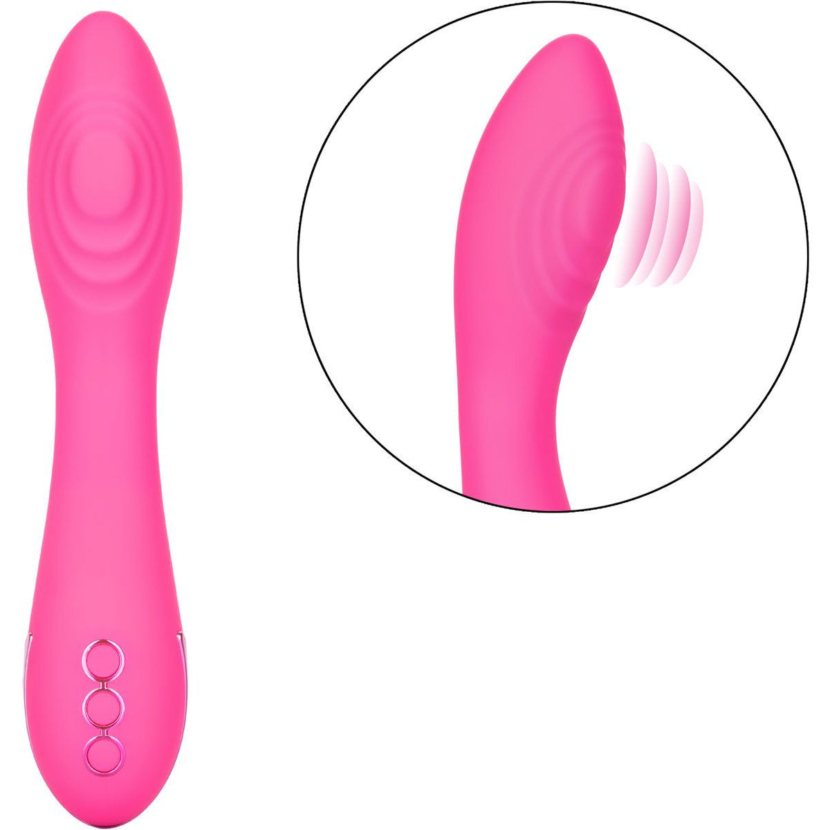 California Dreaming Surf City Centerfold Vibe in Pink Clitoral G-Spot Vibrator - Tophatter Daily Deals