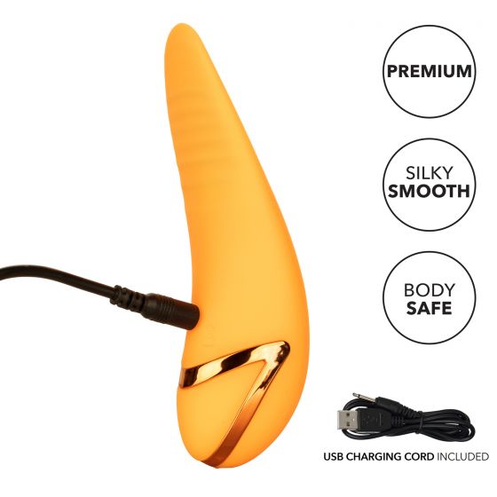 California Dreaming Hollywood Hottie Vibe in Orange Clitoral Vibrator - Tophatter Daily Deals
