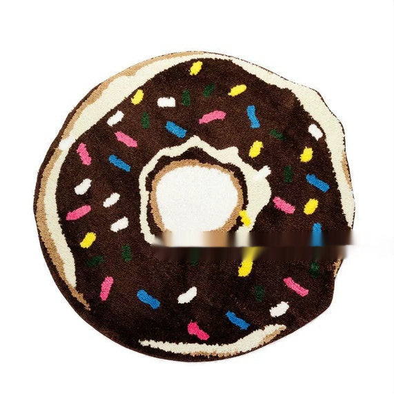 Donut with Rainbow Sprinkles Rug 0 - Tophatter Daily Deals
