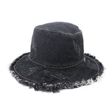 Big edge dome straw hat Black 0 - Tophatter Daily Deals