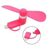 Android phone fan Type C Pink B 0 - Tophatter Daily Deals