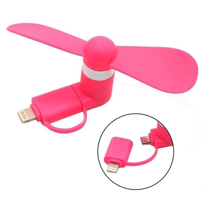 Android phone fan Type C Pink B 0 - Tophatter Daily Deals