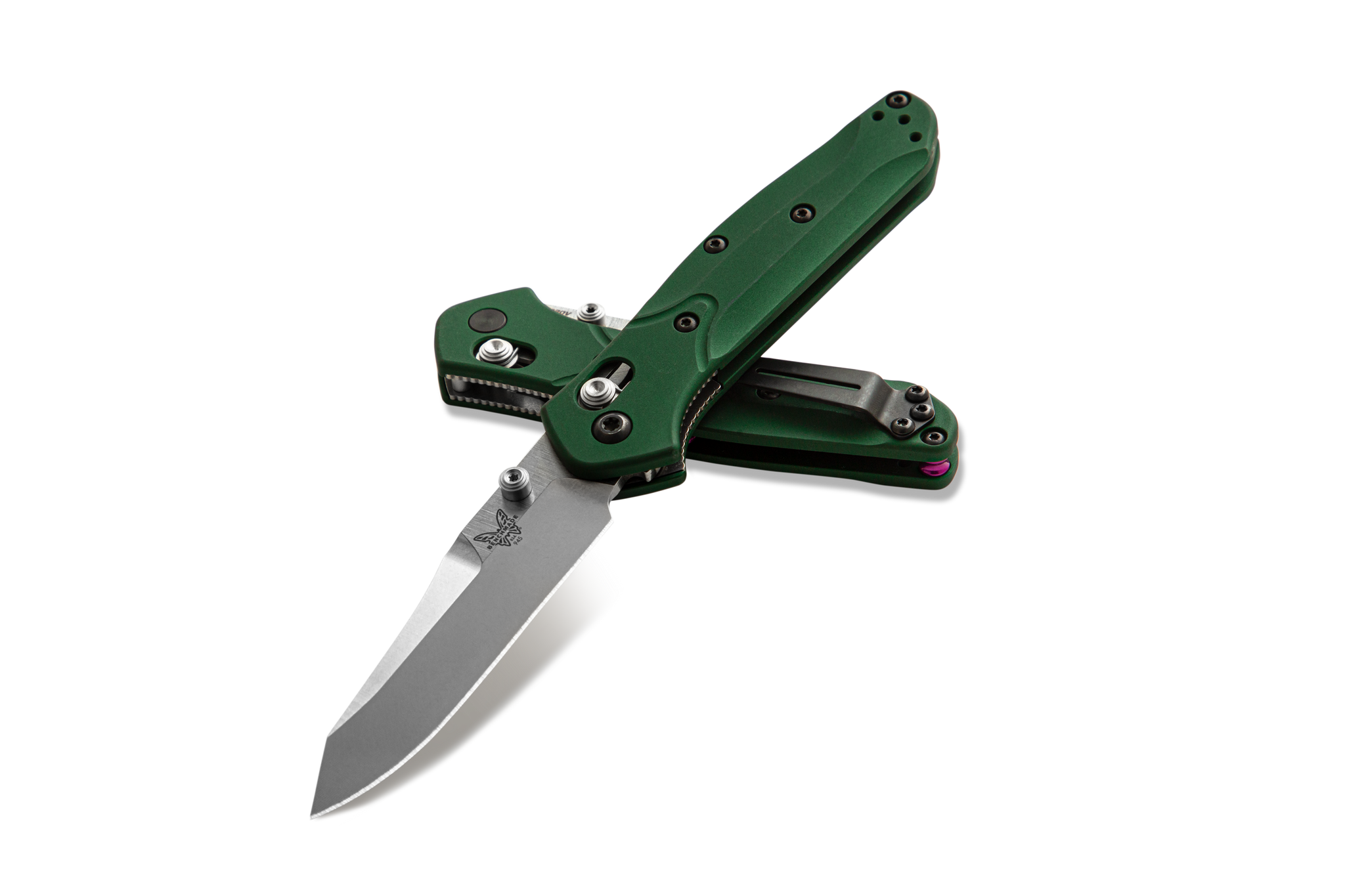 Benchmade 945 Mini Osborne - Green Aluminium - S30V - 945 Knives - Tophatter Daily Deals
